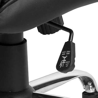 Executive PU Leather Office Computer Chair - Black 