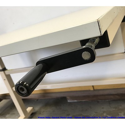 Height Adjustable Veneer Desk