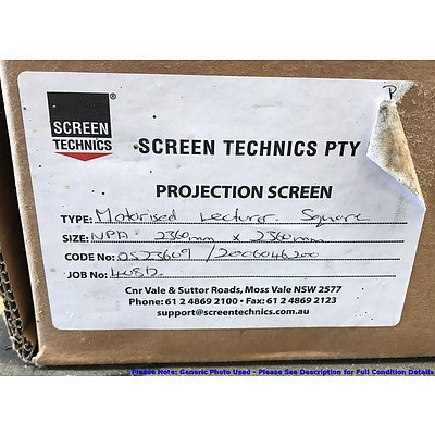 ScreenTechnics Motorized Mountable Projector Screen