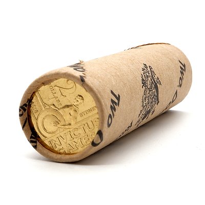 RAM Sealed Roll of Twenty Five 2018 $2 Invictus Games Coins