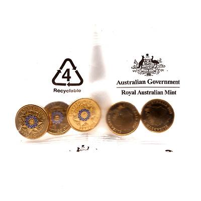 RAM Sealed Packet of Five 2019 $2 Police Remembrance Coins