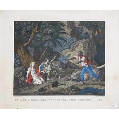 Charles-Melchior Descourtis (1753-1820) after Frederic-Jean Schall (1752-1825) Aquatint Engraving, Circa 1795-1797