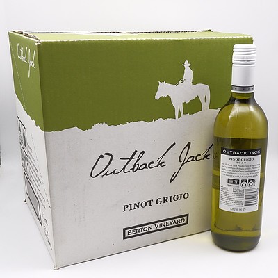 Case of 12x Outback Jack 2020 Pinot Grigio 750ml