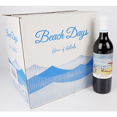 Case of 12x Beach Days 2019 Cabernet Merlot 750ml