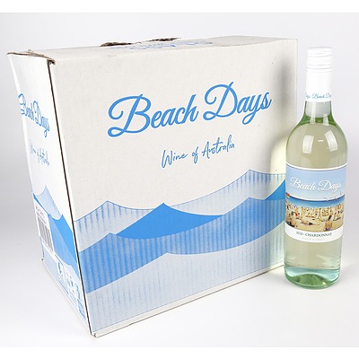Case of 12x Beach Days 2020 Chardonnay 750ml