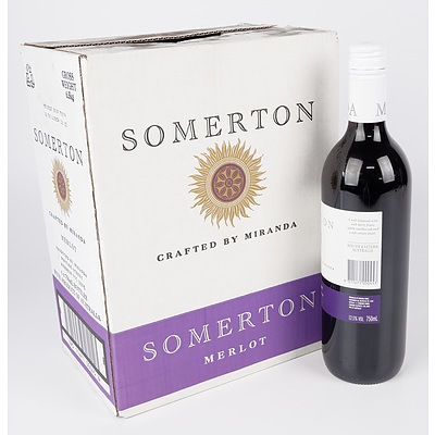 Case of 6x Somerton 2019 Merlot 750ml
