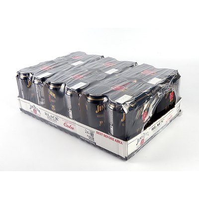 Jim Beam Black Extra-Aged Bourbon & Cola Case of 24x 375ml Cans