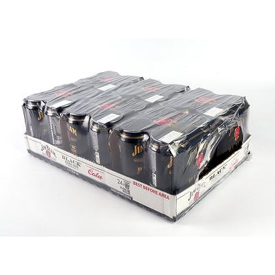 Jim Beam Black Extra-Aged Bourbon & Cola Case of 24x 375ml Cans