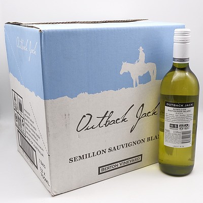 Outback Jack 2020 Semillion Sauvignon Blanc 750ml Case of 12