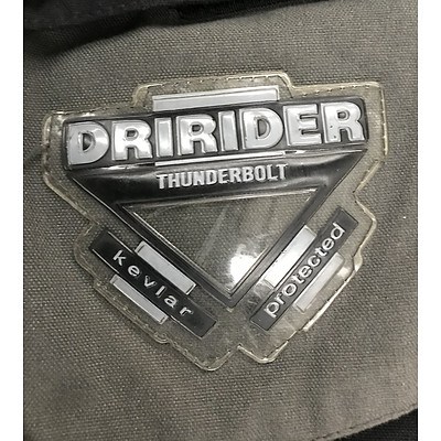 Dririder Motorcycle Jacket With Alpine Star Leather Pants and Leather Boots