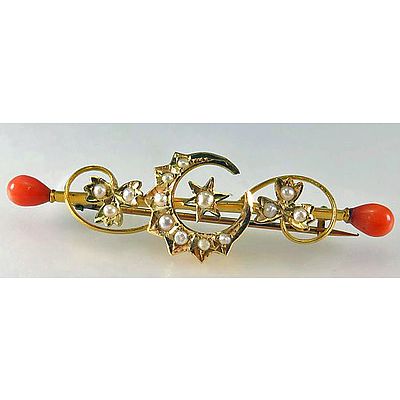 Antique Australian Brooch- 15ct Gold