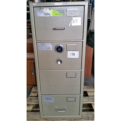 Chubb B Class Four Drawer Filing Cabinet