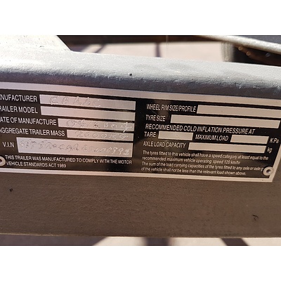 05/2004 Carac Twin Axle Tradies Trailer