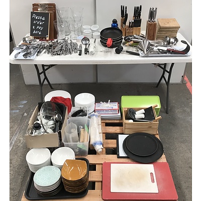 Large Lot Of Cooking And Tableware Accessories