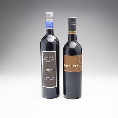 Parker Coonawarra Estate 2018 Cabernet Sauvignon and Olivers Taranga Vinyards 2011 Shiraz