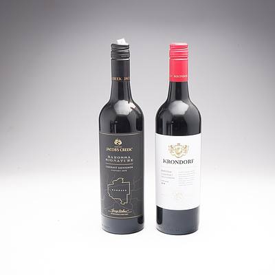 Krondorf Barossa 2018 Cabernet Sauvignon and Jacobs Creek Barossa Signature 2018 Cabernet Sauvignon