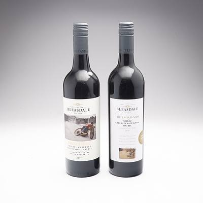 Bleasdale Broad Side 2017 and 2016 Shiraz-Cabernet- Sauvignon- Malbec, Two Bottles