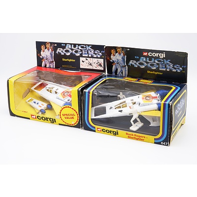 Corgi Buck Rogers Starfighter Vehicle Sets 647, 1363