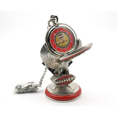 Harley Davidson Franklin Mint Panhead Pocket Watch With Stand