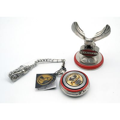 Harley Davidson Franklin Mint Panhead Pocket Watch With Stand