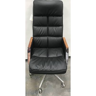 Kangyu Furniture Black Leather Executive Chair
