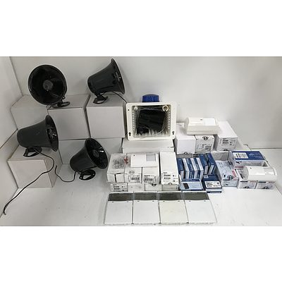 Large Lot Of Security System Components
