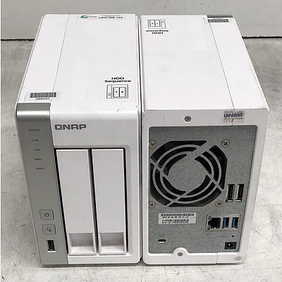 QNAP (TS-220) 2-Bay NAS Appliance - Lot of Two