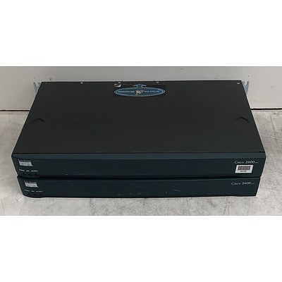 Cisco 2600 Series Integrated Services Router - Lot of Two