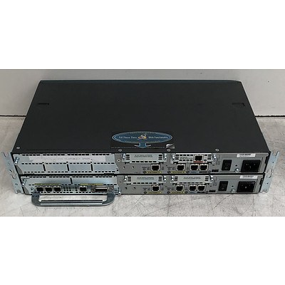 Cisco 2600 Series Integrated Services Router - Lot of Two