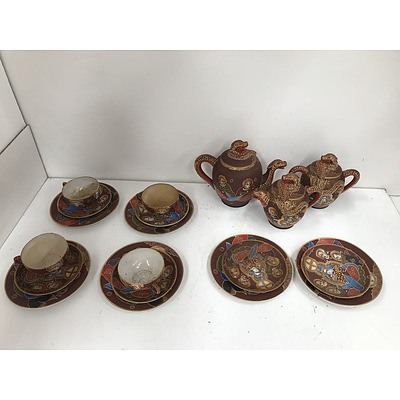 Japanese Style Tea Set -19 piece