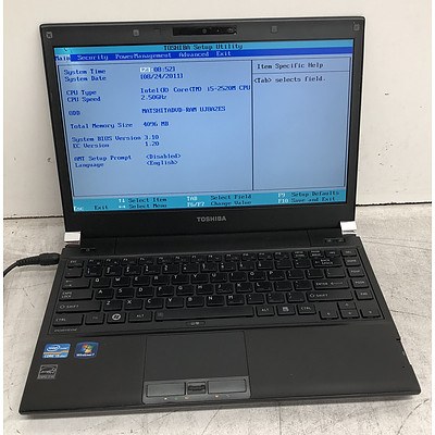 Toshiba Portege R830 13-Inch Core i5 (2520M) 2.50GHz Laptop