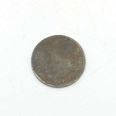 1876 Queen Victoria Three Pence