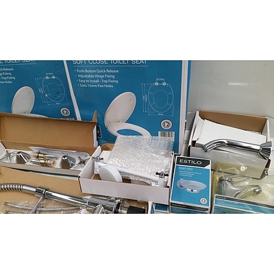 Selection of Caroma and Estilo Toilet Ware, Tapware and Bathroom Ware - New