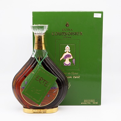 Rare Boxed Erte Edition No 6 Extra Courvoisier Cognac 700ml