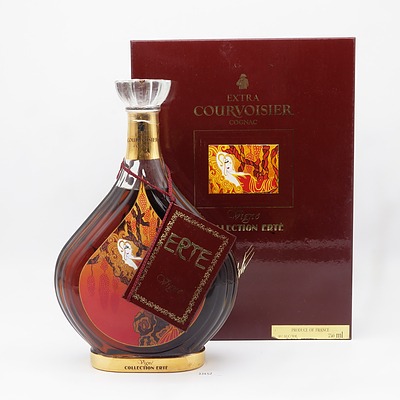 Rare Boxed Erte Edition No 1 Extra Courvoisier Cognac 700ml