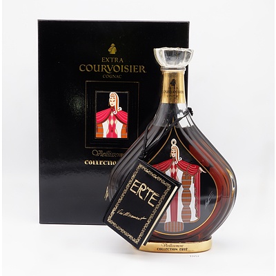 Rare Boxed Erte Edition No 4 Extra Courvoisier Cognac 700ml