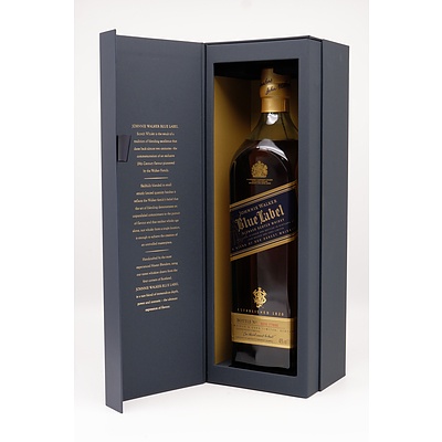 Boxed Johnnie Walker Blue Label, 1L