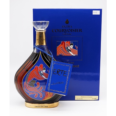 Rare Boxed Erte Edition No 3 Extra Courvoisier Cognac 700ml