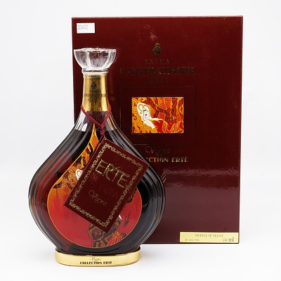 Rare Boxed Erte Edition No 1 Extra Courvoisier Cognac 700ml