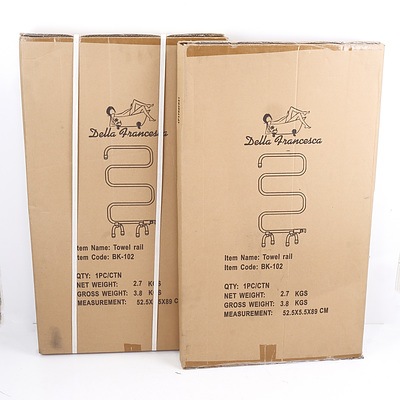 Two Della Francesca Towel Rails - Brand New