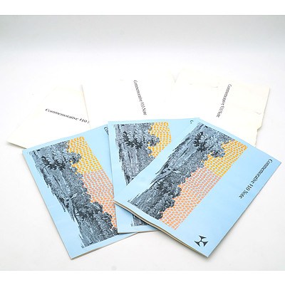 Three Consecutively Numbered 1988 Australian Bicentennial Commemorative $10 Notes AA09002446 -AA09002448