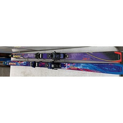 Set Of Salomon Skis- Lot Of Two