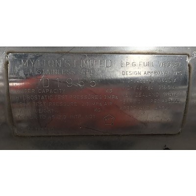 Myttons Limited Stainless Steel LPG Fuel Vessel