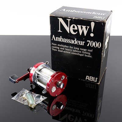 ABU Ambassadeur 7000 Long Range Surf Reel - New in Original Box