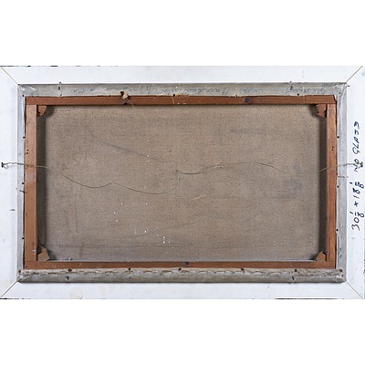 J. M. Wray (Early 20th Century), Wooloomanata Station, Oil on Canvas, 45 x 75 cm