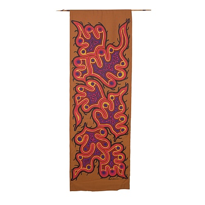 Patjiparan Daisy Wikilyiri (c1935-1985, Pitjantjatjara language group), Untitled (Ernabella c.1970), Acrylic on Linen 