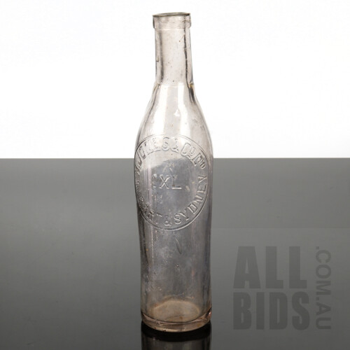 H Jones and Co. Hobart & Sydney IXL Cordial Bottle