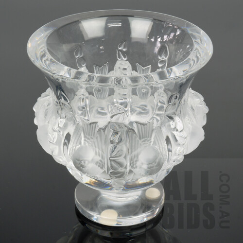 Good Lalique France Dampierre Bird Vase