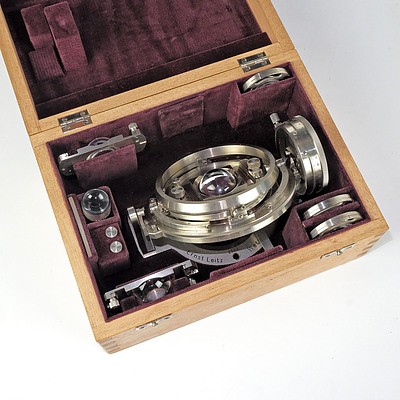Rare Leitz Wetzlar Universal Gimbal Microscope Stage