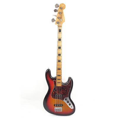 Pro-Martin Sunburst Jazz Bass Guitar with Hardcase